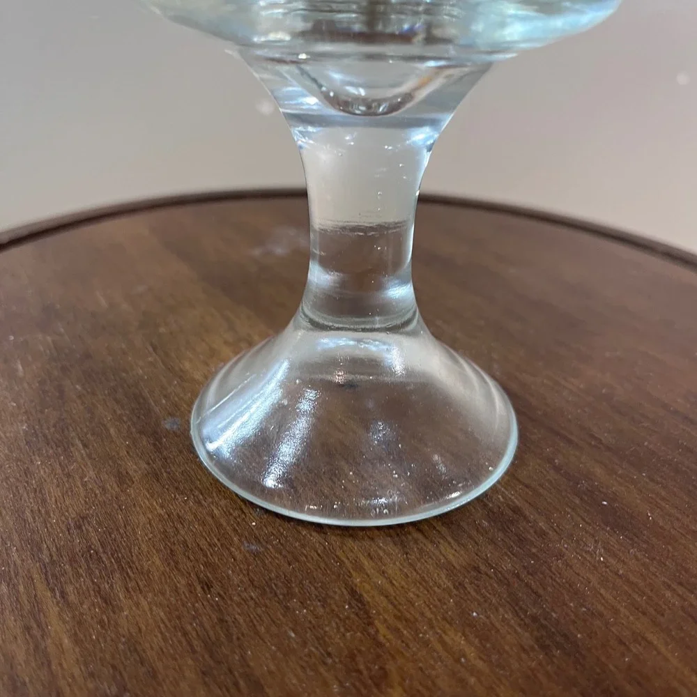 Vtg Westmoreland Clear Glass Fairy Light Base Replacement Pedestal Stand 4.5